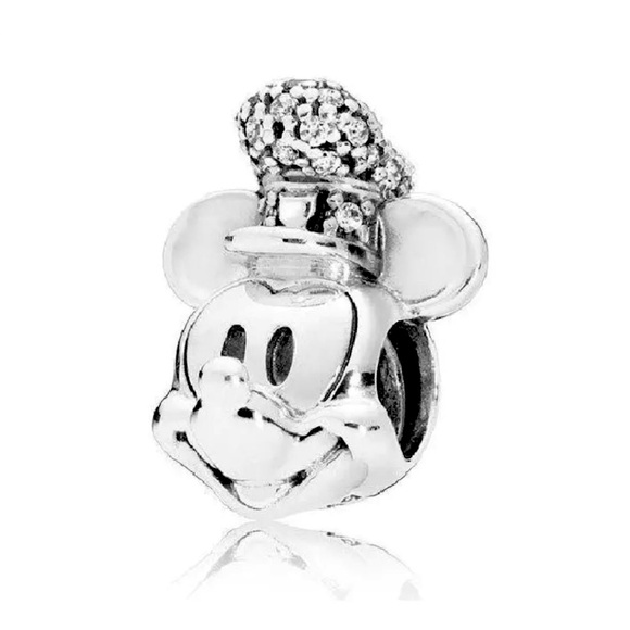Pandora Disney Steamboat Willie Mickey Mouse conductor bead Charm - Picture 1 of 6